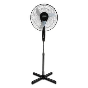 VENTILADOR PEDESTAL NEGRO-GRIS 16" HE