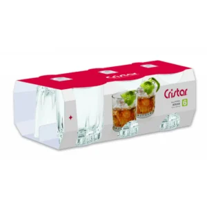 0269CL VASO PRISMA ROCKS CAN X6 LISO CRISTAR