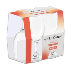 5420CL4ANIV25 SET X4 COPA VINO RIOJA CRISTAR