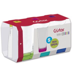 70669CFC6 VASO VERONA BEB FOND COLOR CRISTAR