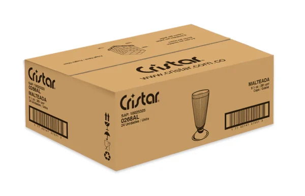 0268AL COPA MALTEADA 9.25 OZ CRISTAR - Imagen 2